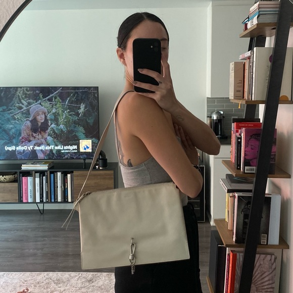 All Saints Leather Shoulder Bag (white) - Picture 7 of 7